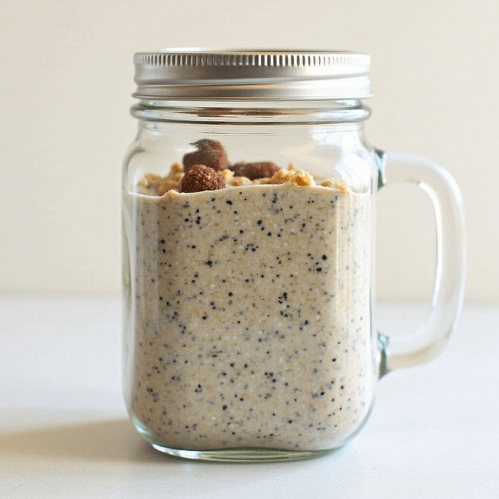 Creamy chia seed pudding topped with fresh berries and nuts — a perfect healthy breakfast idea.