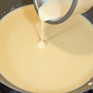 Creamy Sauce Preparation for Chicken Skillet