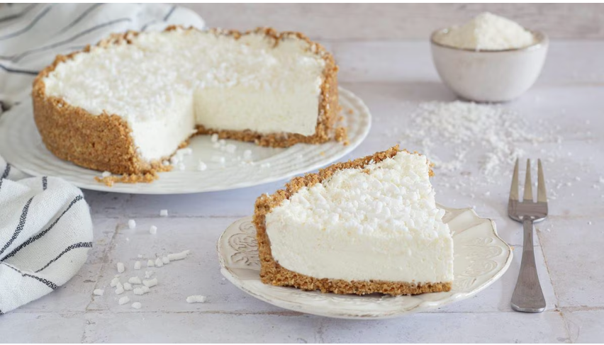 No-bake Angel’s Tart with coconut and ricotta