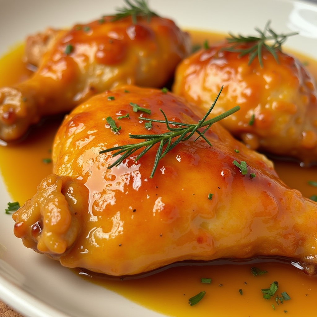creamy garlic butter chicken recipe served with parsley