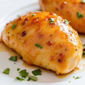 creamy garlic butter chicken served with parsley