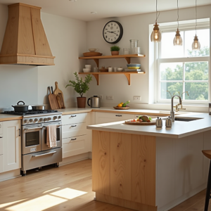 organized kitchen counter with essential cooking tools for efficiency