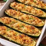 easy tuna stuffed zucchini boats recipe