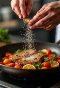 seasoning food properly with salt and spices