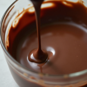 melting chocolate for dessert