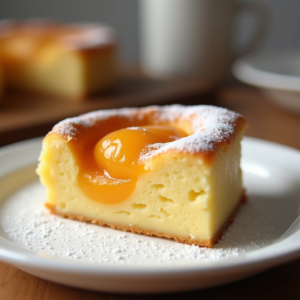 slice of apricot clafoutis easy fruity dessert