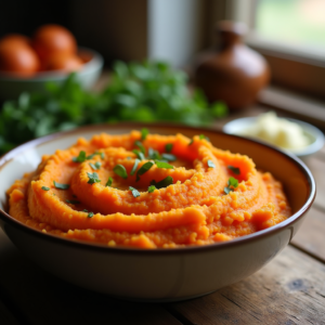 mashed sweet potatoes ready for baking recipe