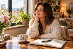 Woman reflecting on emotional well-being and physical intimacy
