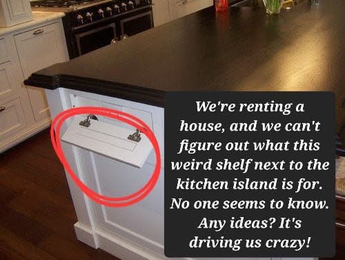 Fold-down Kitchen Island Cookbook Holder with two metal page clips