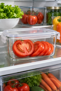 How to store tomatoes after cutting them safely
