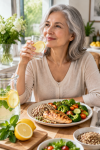 Lemon water and blood sugar management as part of a balanced lifestyle