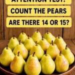 Pear counting puzzle with multiple pears testing observation skills