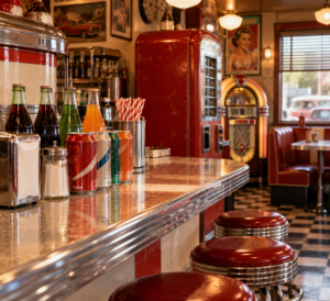 retro soda culture and vintage diet drinks