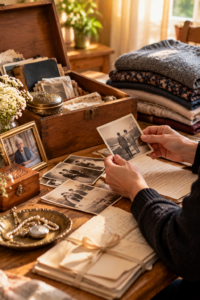 things to do after a family member dies when sorting personal belongings and memories