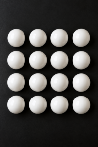 Sixteen balls showing the correct answer to How Many Balls Are in the Picture