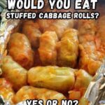 stuffed cabbage rolls cooked with cabbage leaves and savory filling