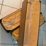 Blocks of cheese packaged and stored properly to maintain freshness