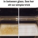 How to clean oven glass door between the glass layers with an easy cleaning method