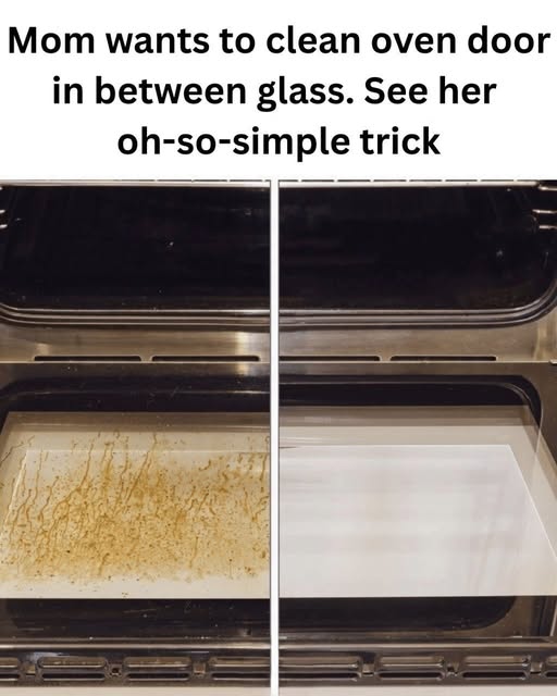 How to clean oven glass door between the glass layers with an easy cleaning method