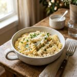 Cottage Cheese Dinner Recipes creamy pasta served with Parmesan and fresh parsley