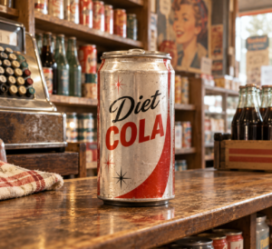 vintage Tab soda from the early diet drink era