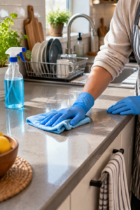 Clean organized kitchen after following how to clean a messy kitchen steps
