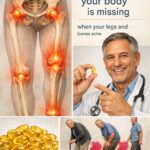 Illustration about Vitamin D Deficiency and Bone Pain showing painful joints and vitamin capsules