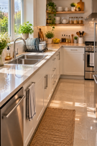 Clean organized kitchen after following how to clean a messy kitchen steps