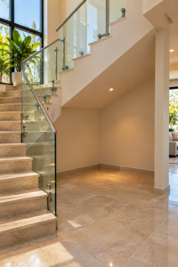 Empty staircase space with potential for practical home design