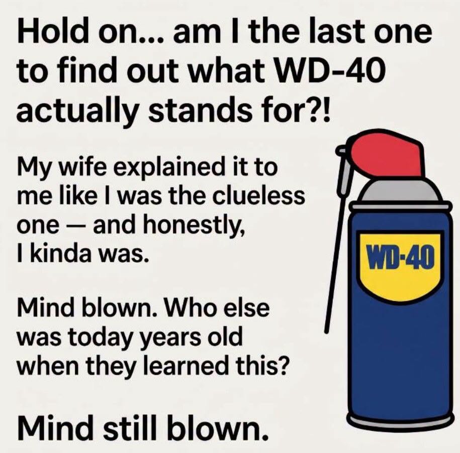 WD-40 can with common household and workshop uses