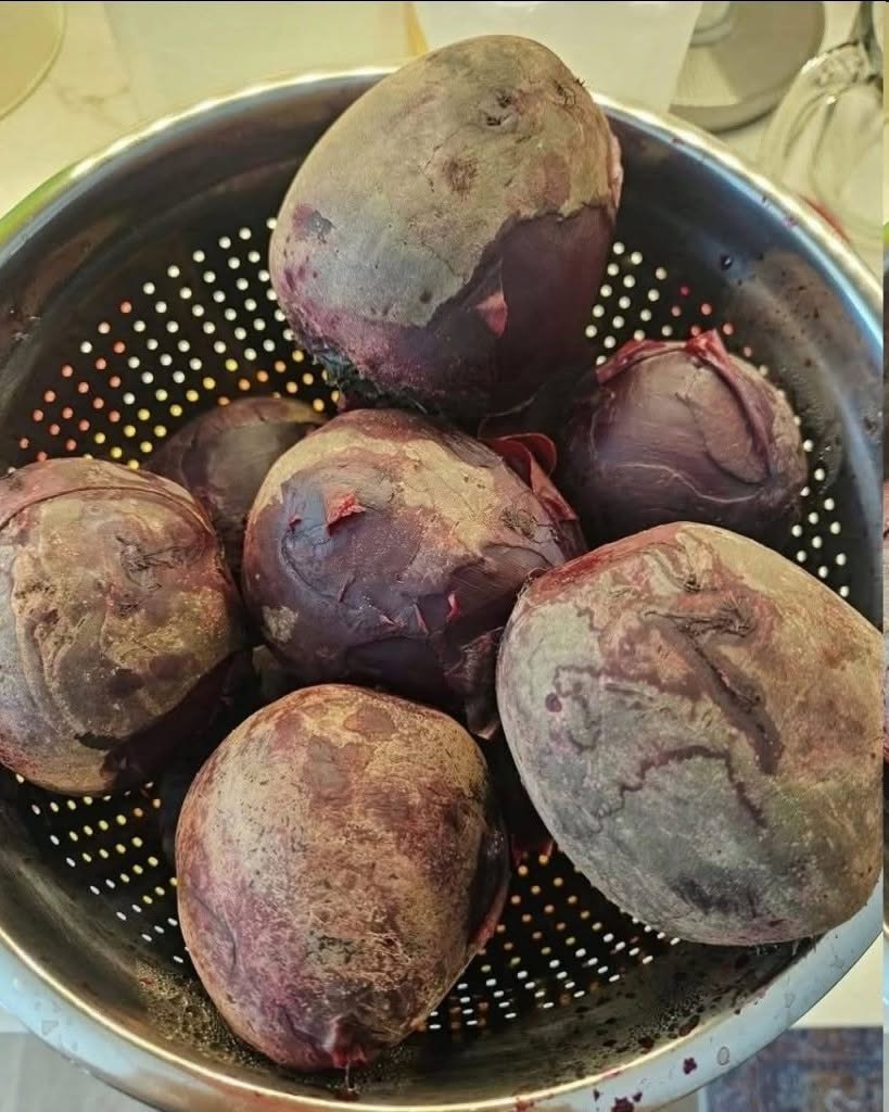 Fresh beetroot showing its natural color and texture