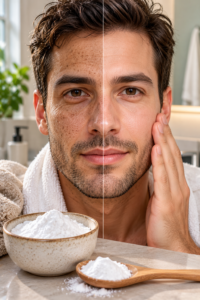 baking soda on the face for dark spots wrinkles and dark circles